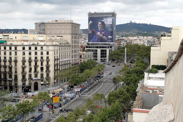Imagen del Paseo de Gracia en Barcelona