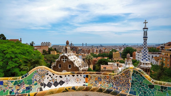 Vista panorámica del Park Güell
