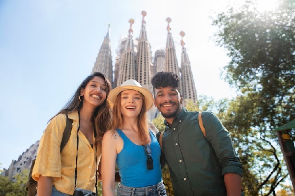 Visitantes en La Sagrada Familia